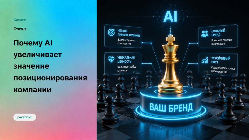 Почему AI увеличивает значение позиционирования компании