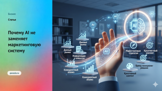 Почему AI не заменяет маркетинговую систему