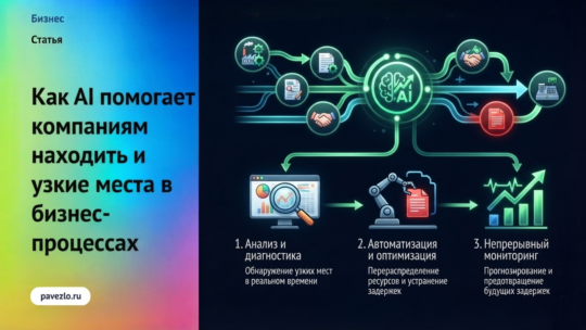 Как AI помогает компаниям находить и устранять узкие места в бизнес-процессах