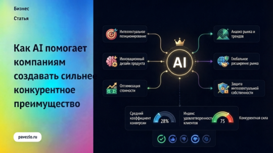 Как AI помогает компаниям создавать сильнее конкурентное преимущество