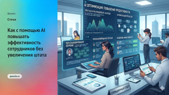 Как с помощью AI повышать эффективность сотрудников без увеличения штата