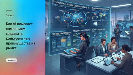 Как AI помогает компаниям создавать конкурентные преимущества на рынке