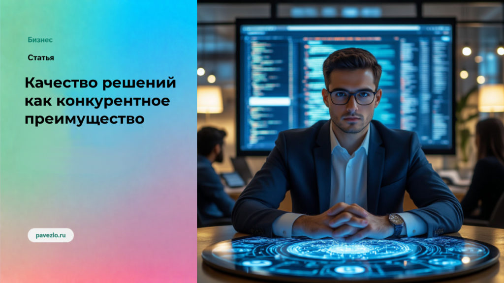 Почему качество решений становится главным конкурентным преимуществом эпохи AI