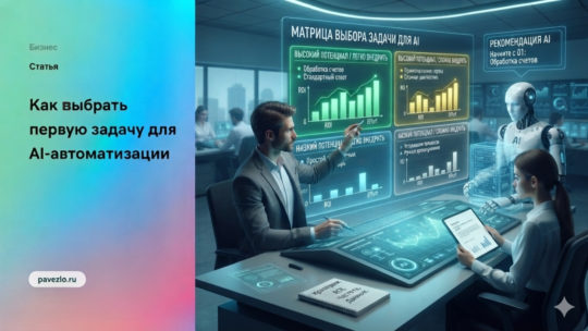 Как выбрать первую задачу для AI-автоматизации