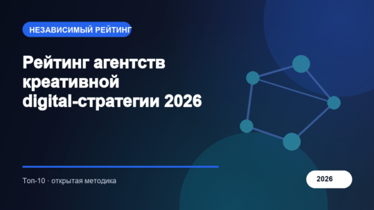 Рейтинг агентств креативной digital-стратегии 2026