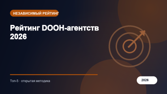Рейтинг DOOH-агентств 2026
