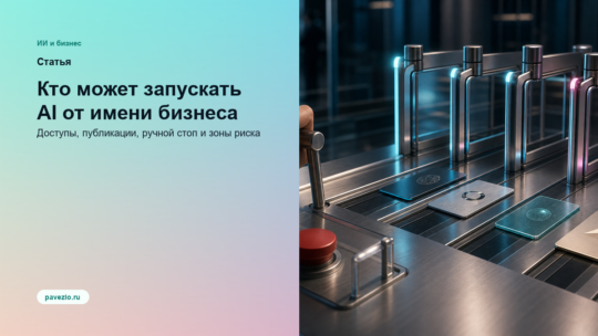 Кто в компании должен иметь право запускать AI от имени бизнеса: доступы, действия, публикации и ручной стоп