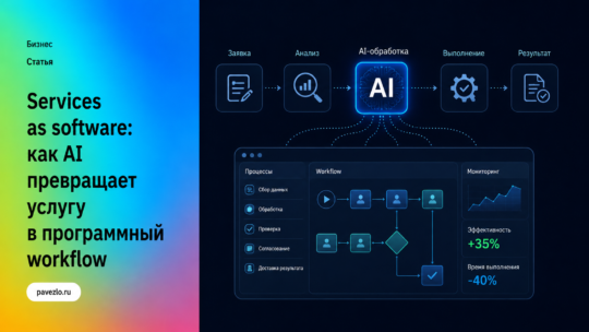Services as software: как AI превращает услугу в программный workflow