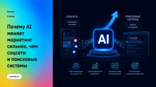 Почему AI меняет маркетинг сильнее, чем социальные сети и поисковые системы