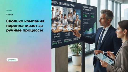 Сколько компания переплачивает за ручные процессы