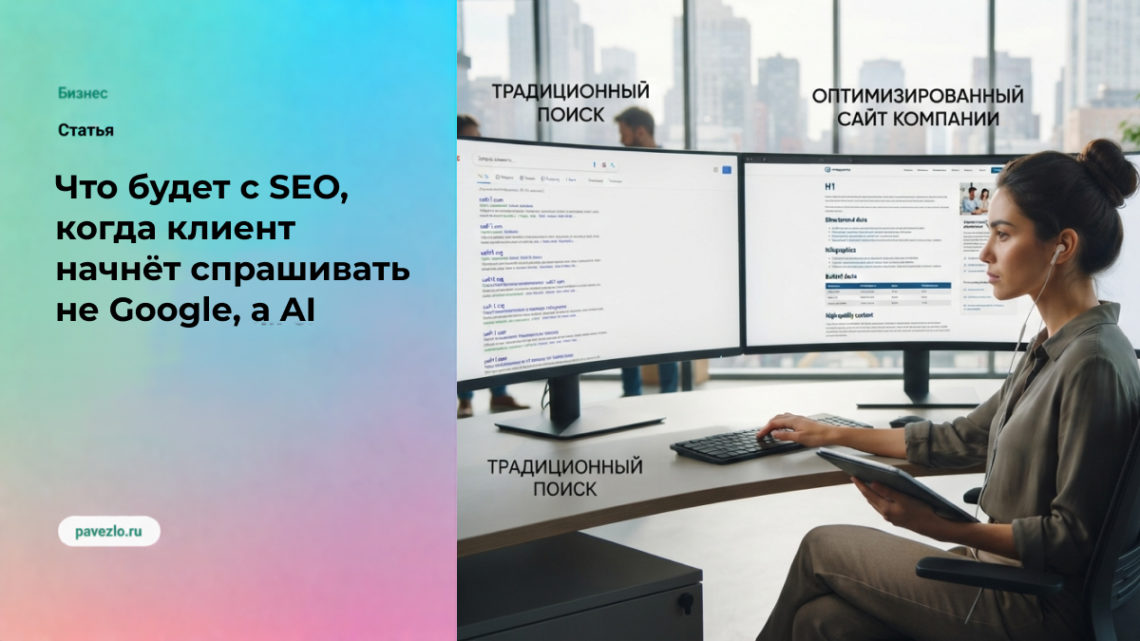 Что будет с SEO, когда клиент начнёт спрашивать не Google, а AI