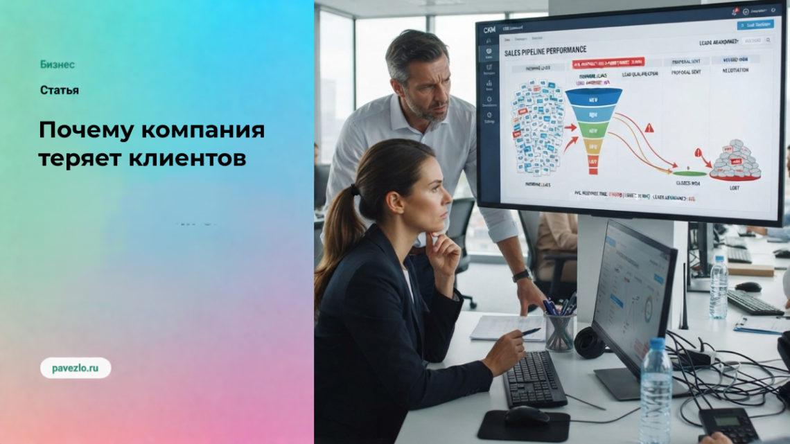 Почему компания теряет клиентов, даже если у неё достаточно заявок