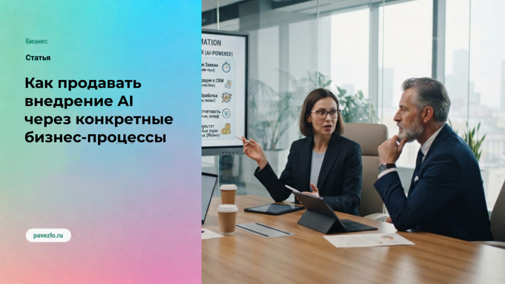 Как продавать внедрение AI через конкретные бизнес-процессы