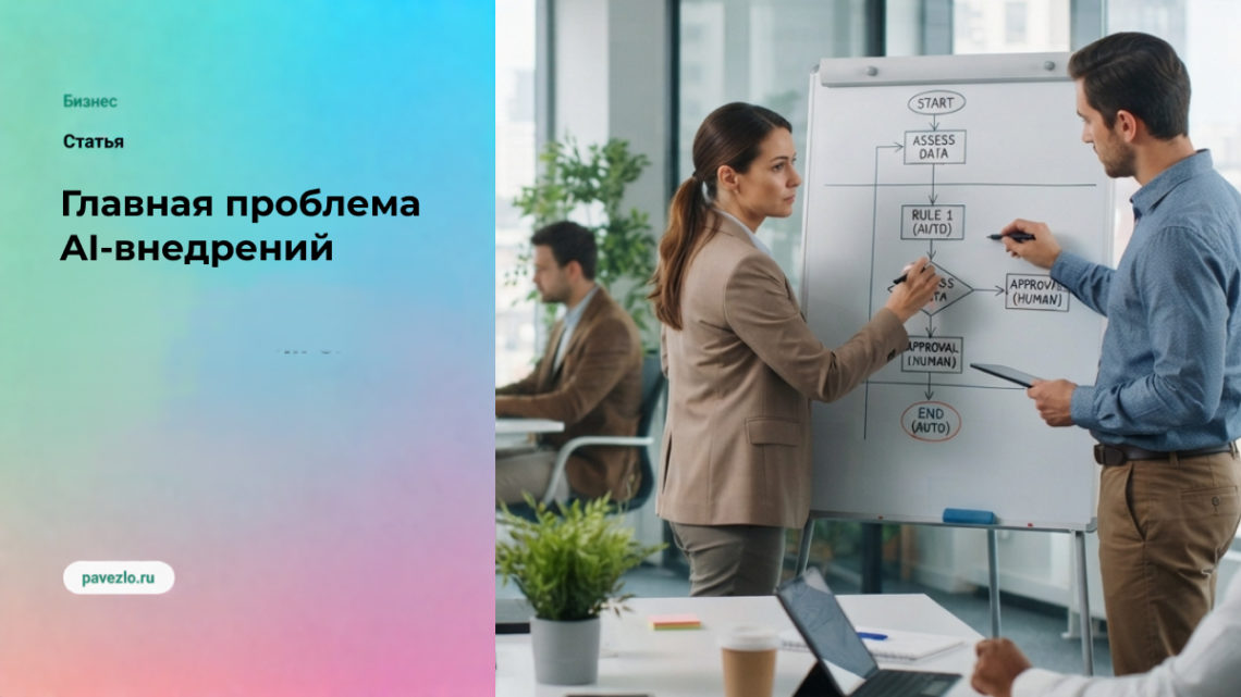 Главная проблема AI-внедрений: компании автоматизируют хаос