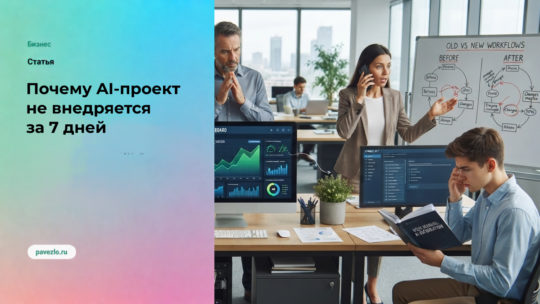 Почему AI-проект не внедряется за 7 дней