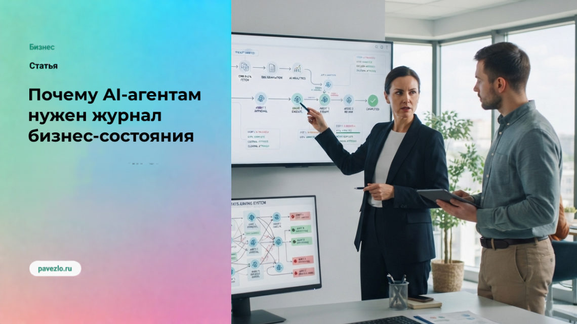 Почему AI-агентам нужен журнал бизнес-состояния