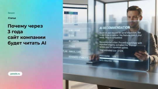 Почему через 3 года сайт компании будет читать не клиент, а AI