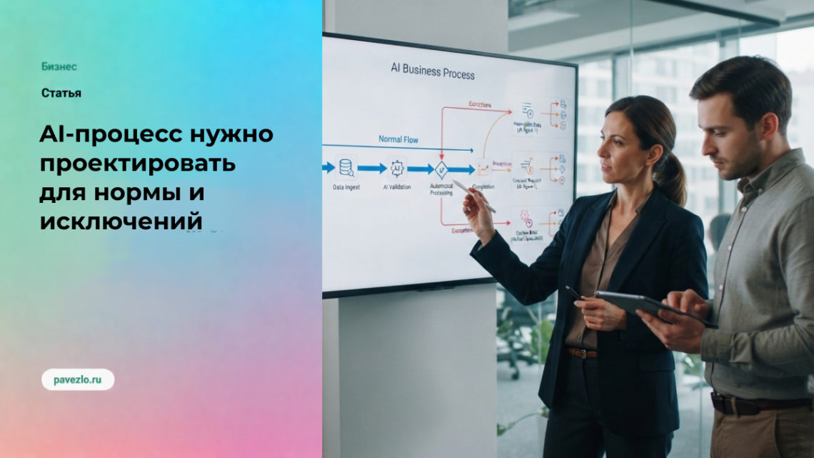 Почему AI-процесс нужно проектировать для нормы и исключений
