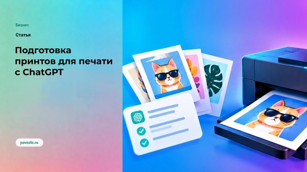 Подготовка принтов для печати с ChatGPT