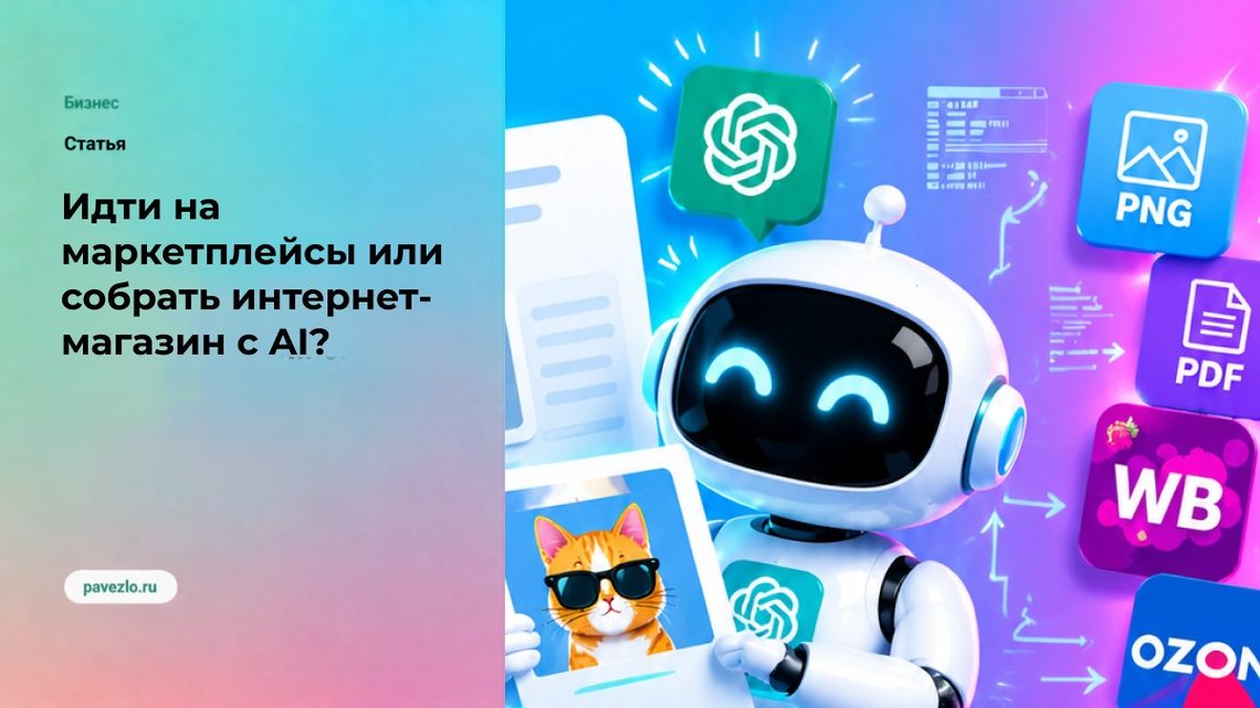 Идти на маркетплейсы или собрать интернет-магазин с AI? 